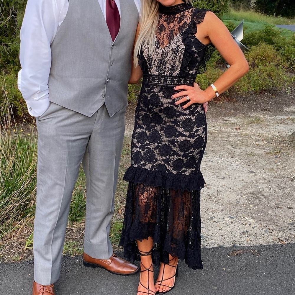 Nightcap Black Lace Dress
